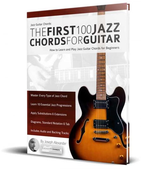 The First 100 Jazz Chords for Guitar Book Cover