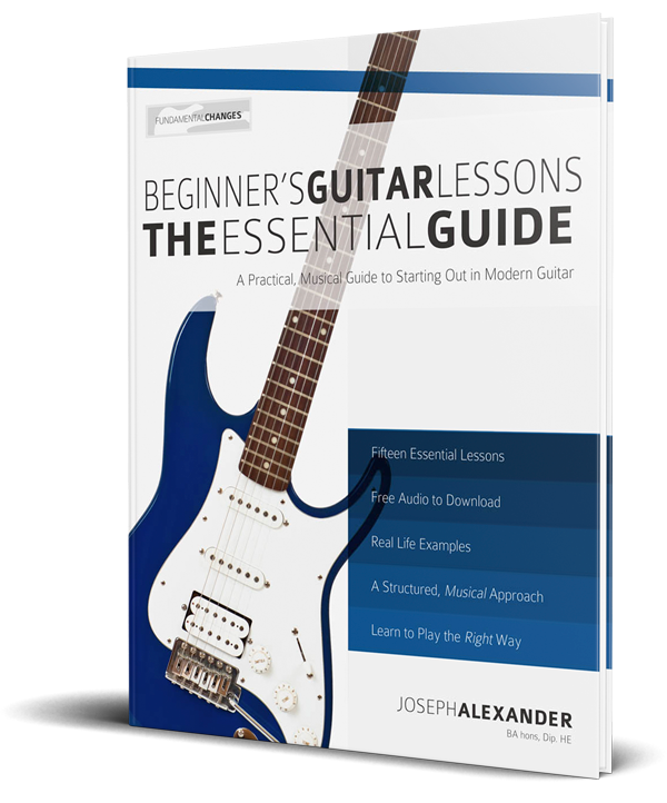 Beginner's Guitar Lessons: The Essential Guide Old Book Cover Beginner's Guitar Lessons: The Essential Guide Old Book Cover