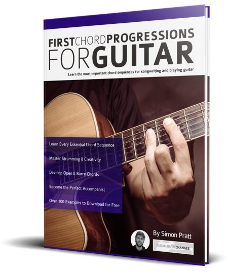 First Chord Progressions for Guitar Book Cover