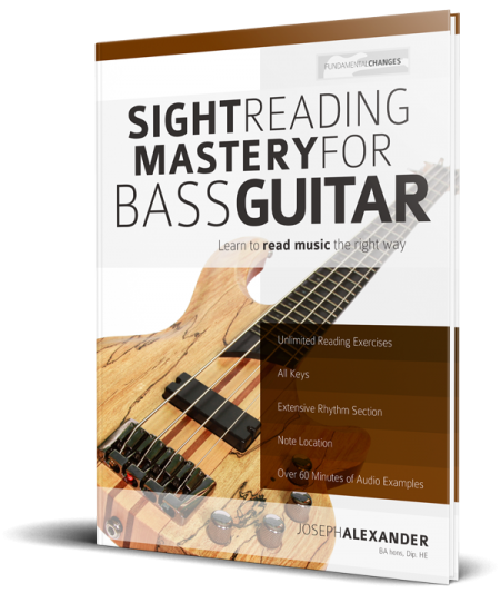 Sight Reading Mastery for Bass Guitar Book Cover