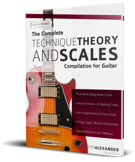 The Complete Technique Theory and Scales Compilation for Guitar Book Cover