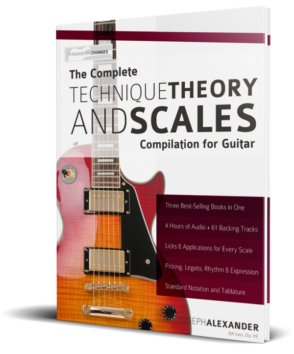 The Complete Technique Theory and Scales Compilation for Guitar Book Cover