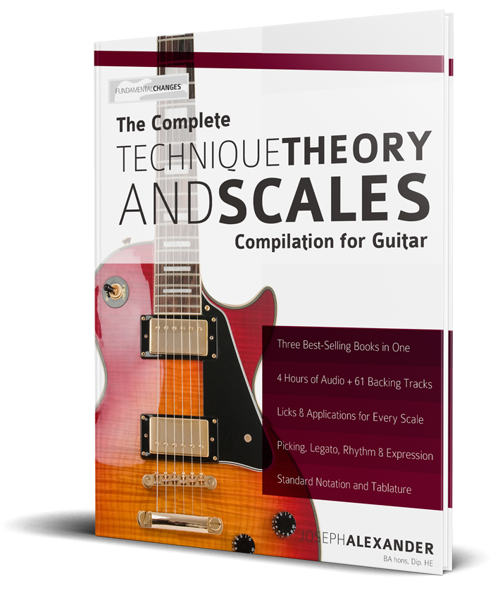 The Complete Technique Theory and Scales Compilation for Guitar book cover The Complete Technique Theory and Scales Compilation for Guitar book cover