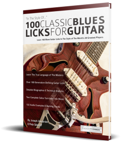 100 Classic Blues Licks for Guitar Book Cover