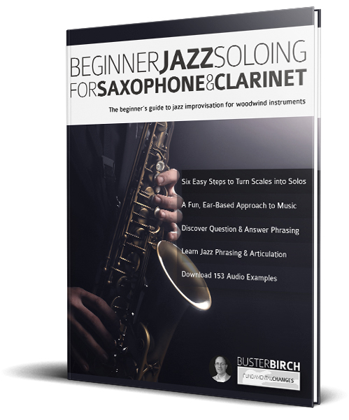 Beginner Jazz Soloing for Saxophone and Clarinet book cover