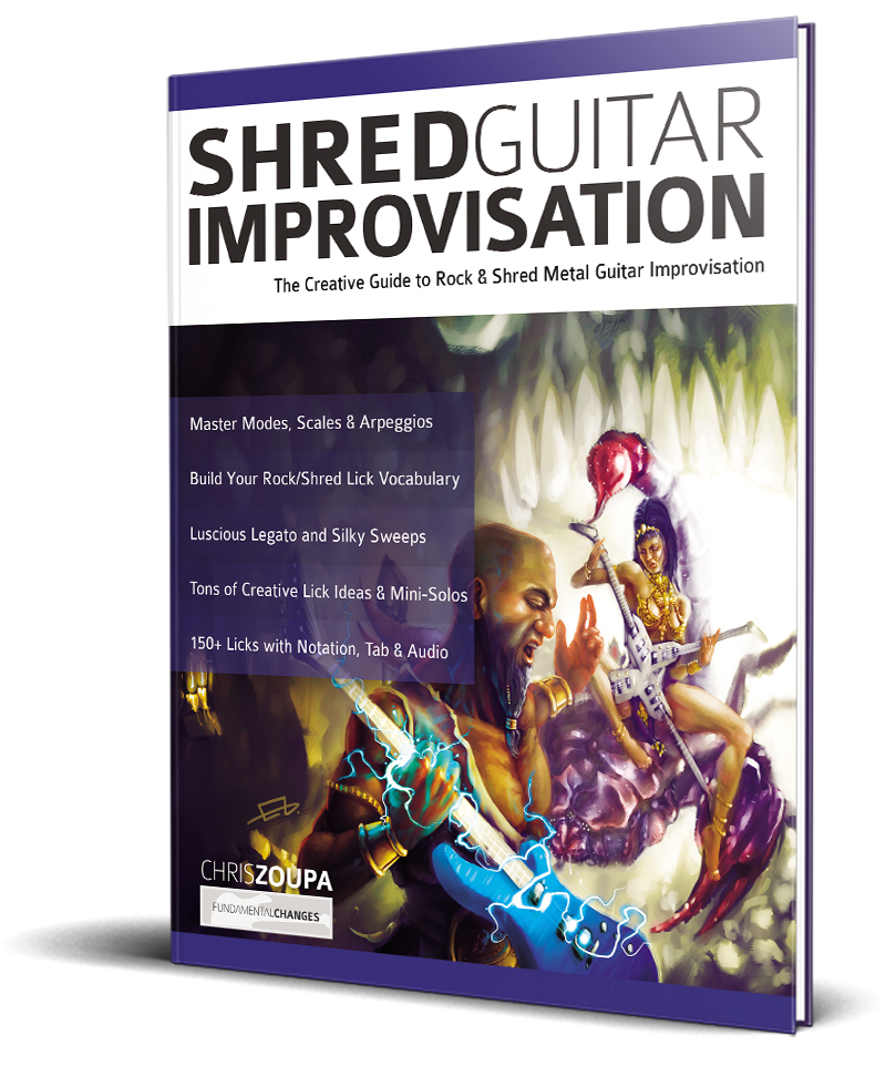 Shred Guitar Improvisation book cover Shred Guitar Improvisation book cover