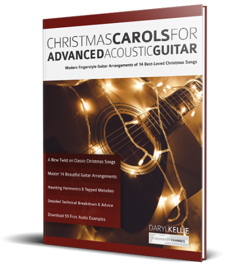 Christmas Carols for Advanced Acoustic Guitar book cover