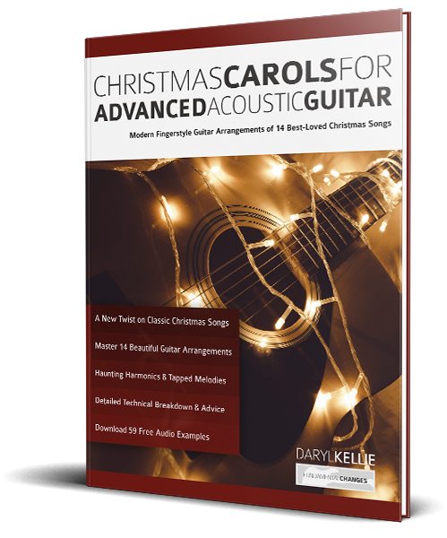 Christmas Carols for Advanced Acoustic Guitar book cover Christmas Carols for Advanced Acoustic Guitar book cover