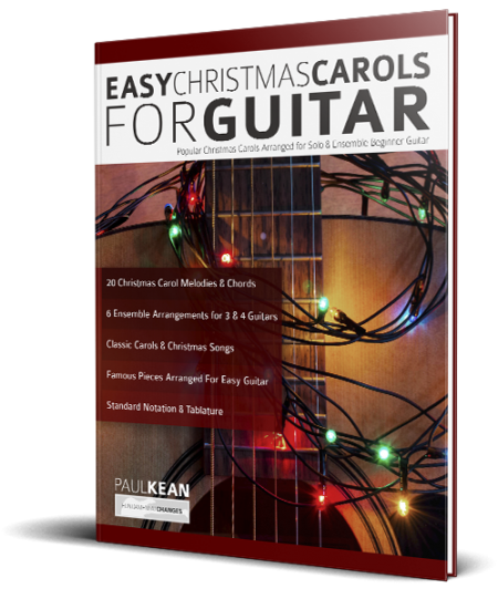 Easy Christmas Carols for Guitar book cover
