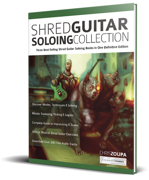 Shred Guitar Soloing Collection book cover Shred Guitar Soloing Collection book cover