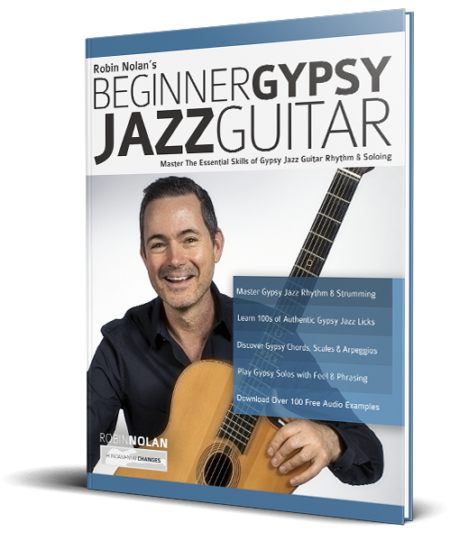 Robin Nolan's Beginner Gypsy Jazz Guitar book cover