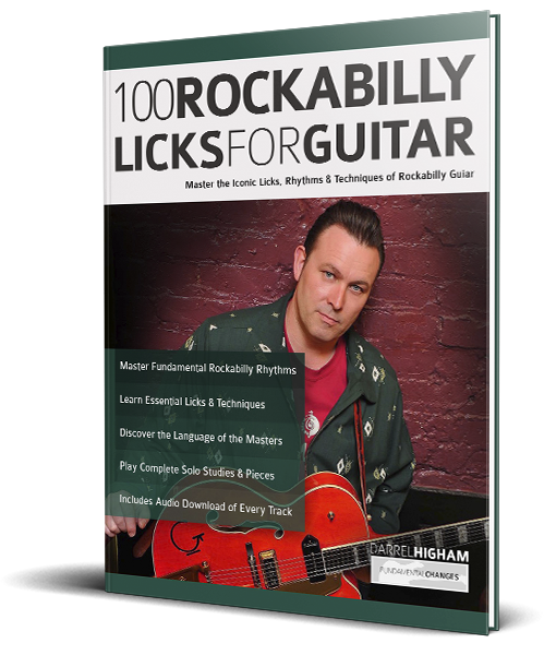 100 Rockabilly Licks for Guitar book cover 100 Rockabilly Licks for Guitar book cover