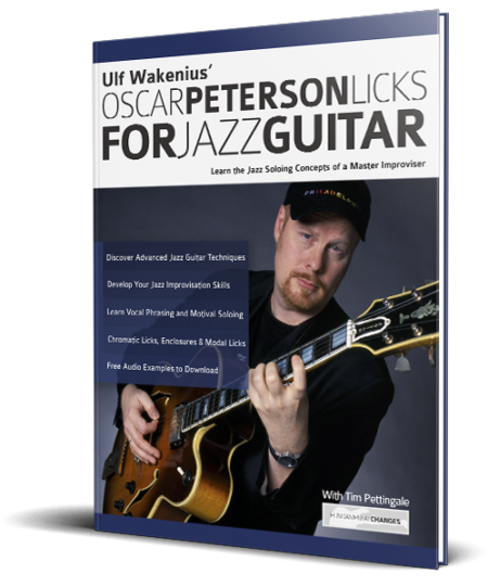 Ulf Wakenius' Oscar Peterson Licks for Jazz Guitar book cover