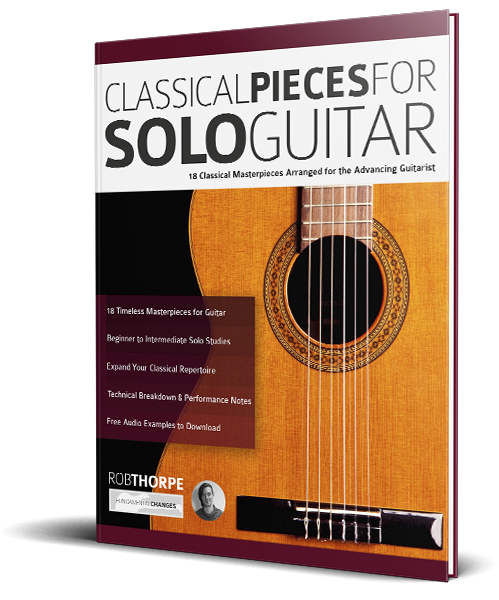 Classical Pieces For Solo Guitar book cover Classical Pieces For Solo Guitar book cover