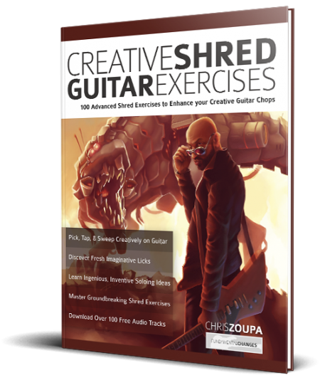 Creative Shred Guitar Exercises book cover