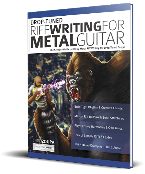 book cover Drop-Tuned Riff Writing for Metal Guitar Drop-Tuned Riff Writing for Metal Guitar book cover