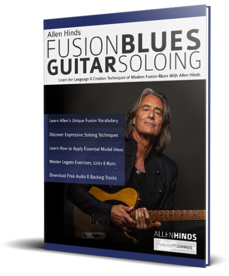 Allen Hinds Fusion Blues Guitar Soloing book cover