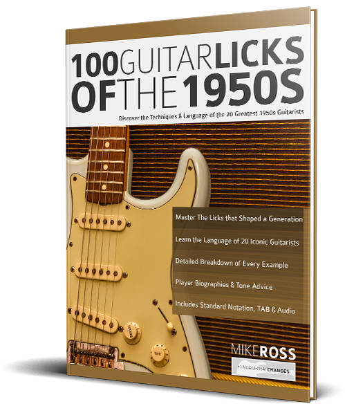 100 Guitar Licks of the 1950s book cover 100 Guitar Licks of the 1950s book cover