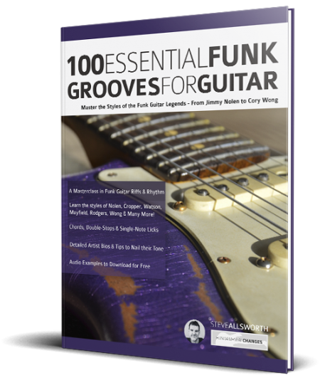 100 Essential Funk Grooves for Guitar book cover