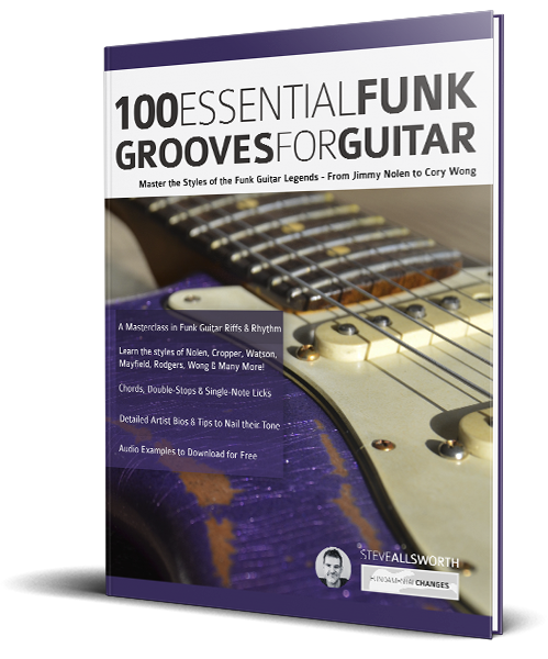 100 Essential Funk Grooves for Guitar book cover 100 Essential Funk Grooves for Guitar book cover