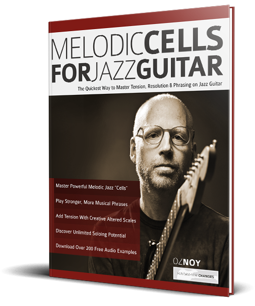 Melodic Cells for Jazz Guitar book cover Melodic Cells for Jazz Guitar book cover