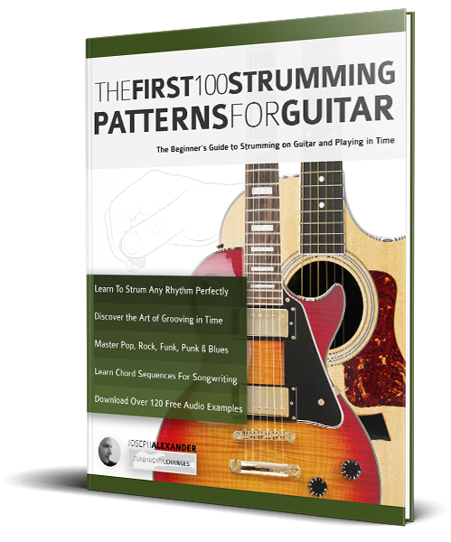 The First 100 Strumming Patterns for Guitar book cover The First 100 Strumming Patterns for Guitar book cover