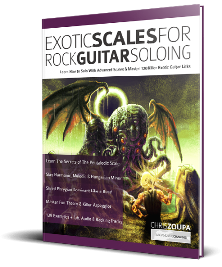 Exotic Scales for Rock Guitar Soloing book cover