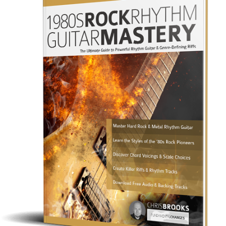 1980s Rock Rhythm Guitar Mastery book cover