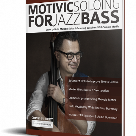 Motivic Soloing for Jazz Bass Book Cover